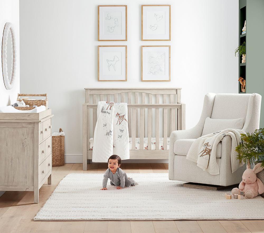 Disney Bambi Organic Cot Fitted Sheet Pottery Barn Kids UK